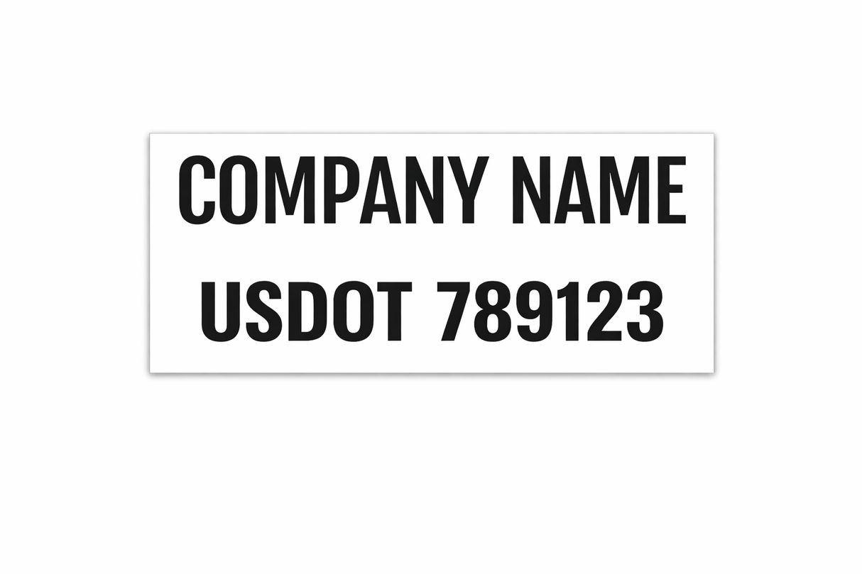 Magnetic Name & DOT Number Panel (Pair)