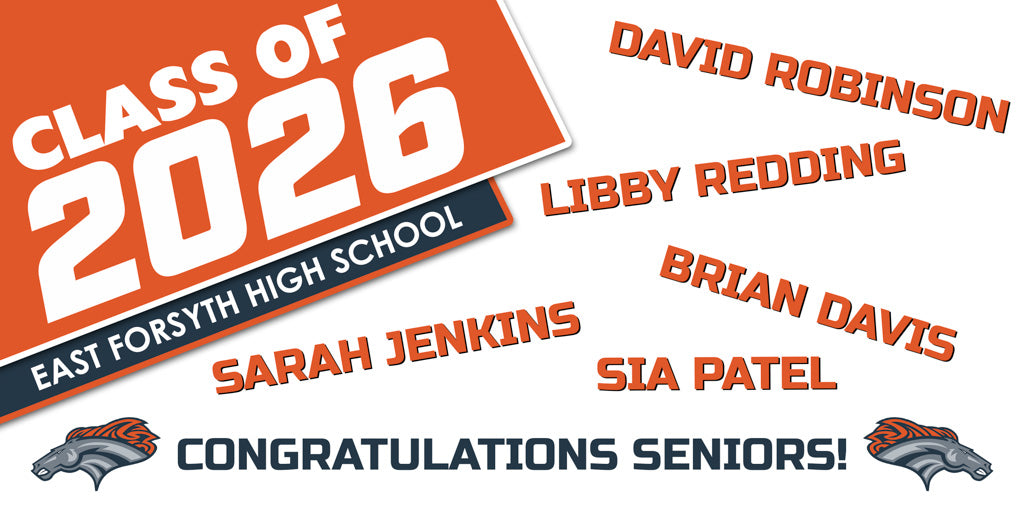 Forsyth County Schools Neighborhood Graduation Banners