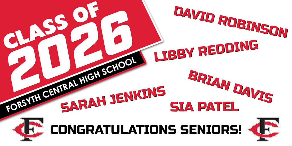 Forsyth County Schools Neighborhood Graduation Banners