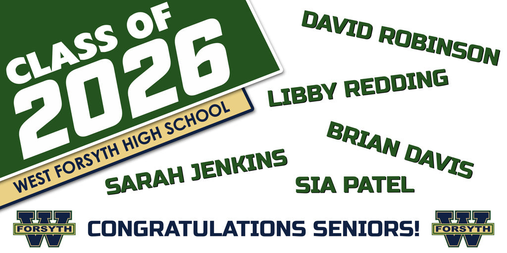 Forsyth County Schools Neighborhood Graduation Banners