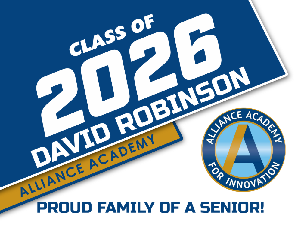 Alliance Academy Graduation Yard Sign