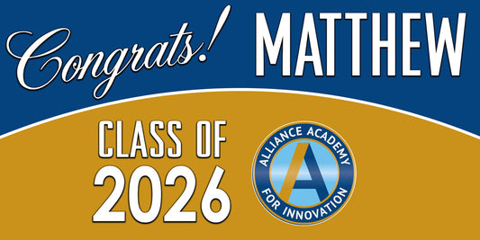 Alliance Academy High School Graduation Banner