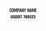 Magnetic Name & DOT Number Panel (Pair)