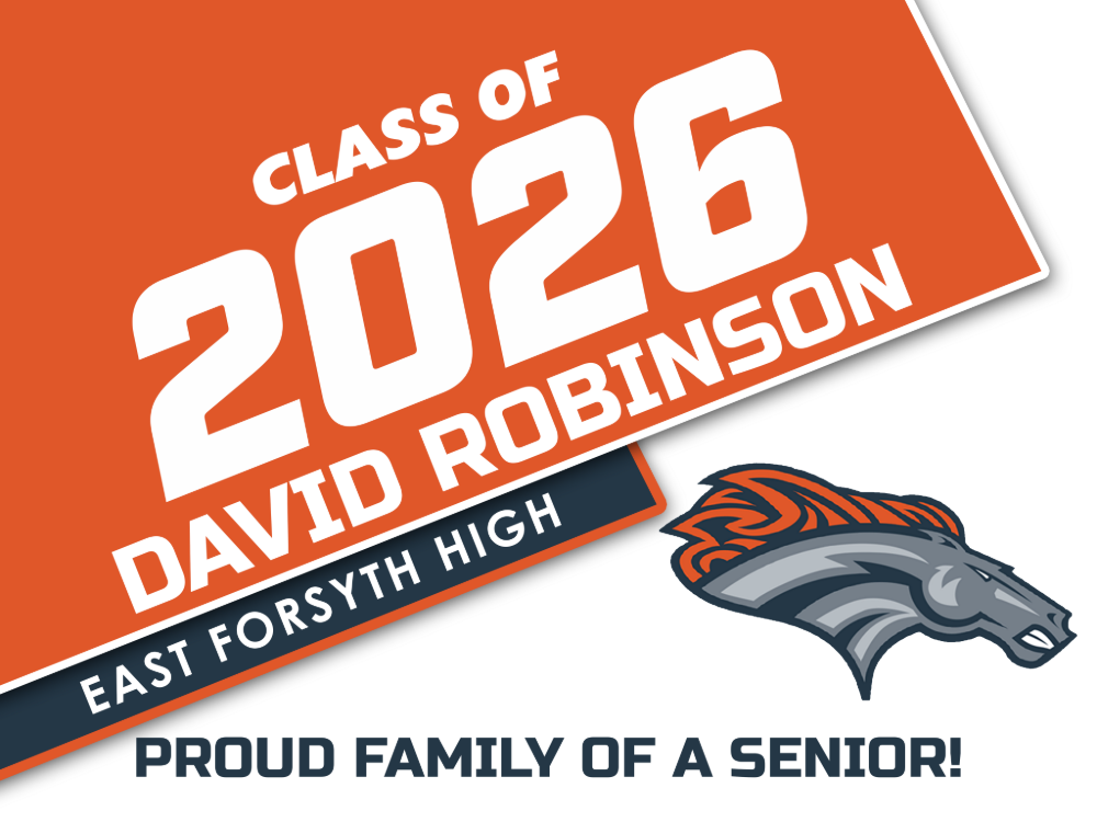 East Forsyth High School Graduation Yard Sign