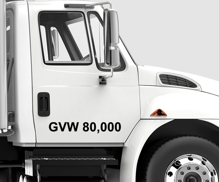 Gross Vehicle Weight Decals (Pair)