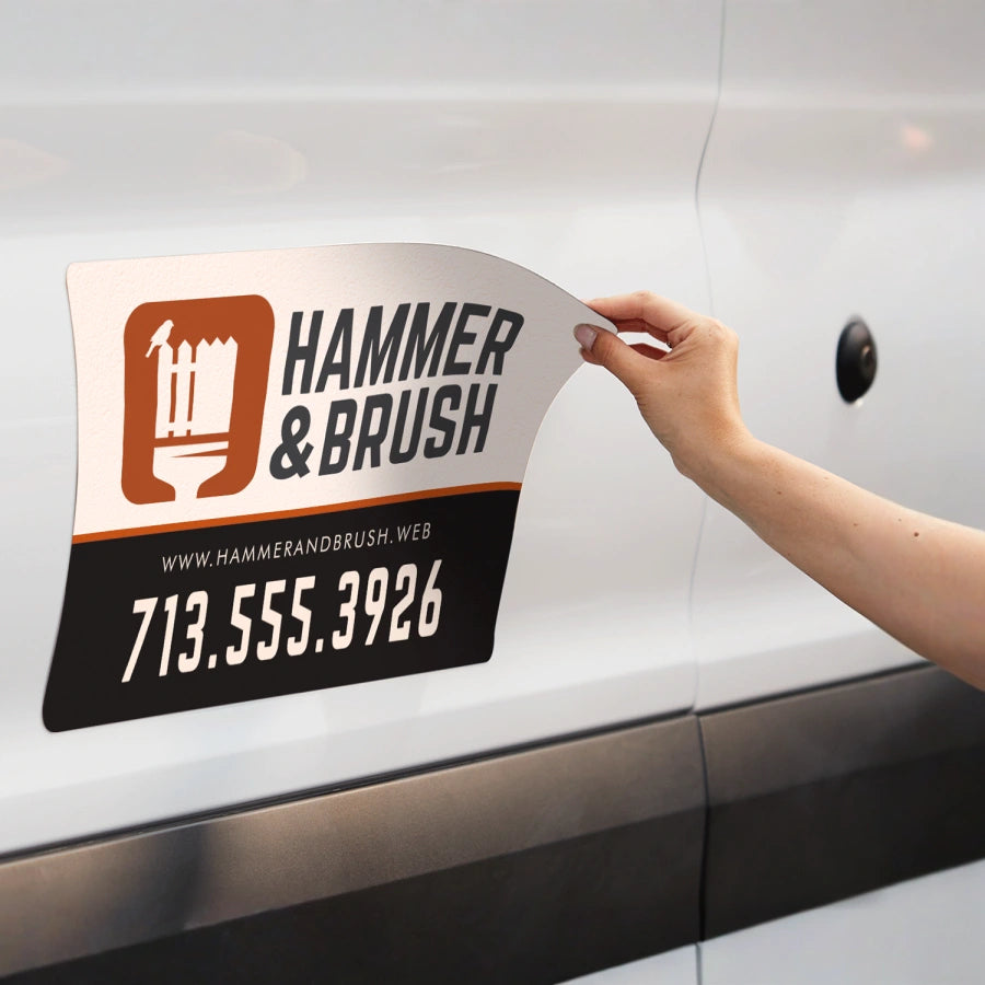 Custom Vehicle Magnets Multiple Sizes Available