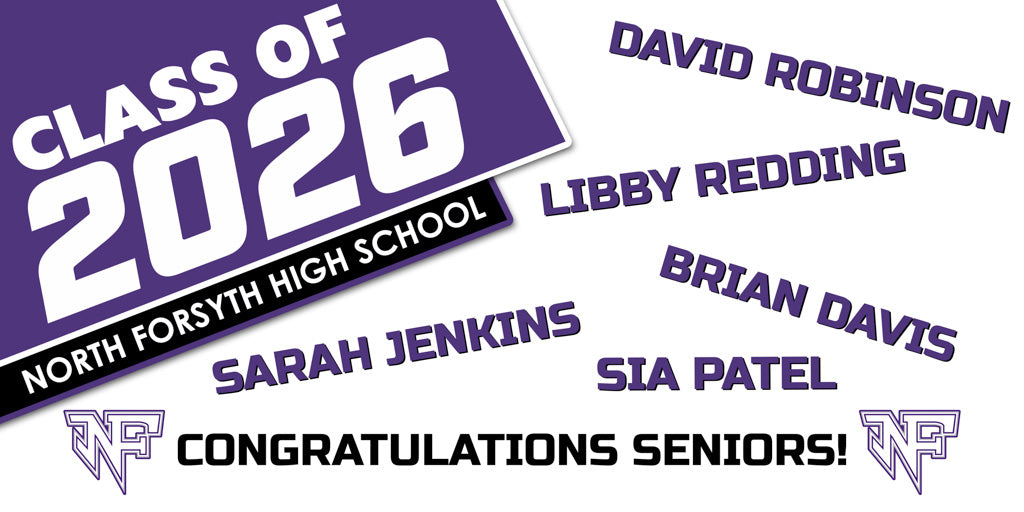 Forsyth County Schools Neighborhood Graduation Banners