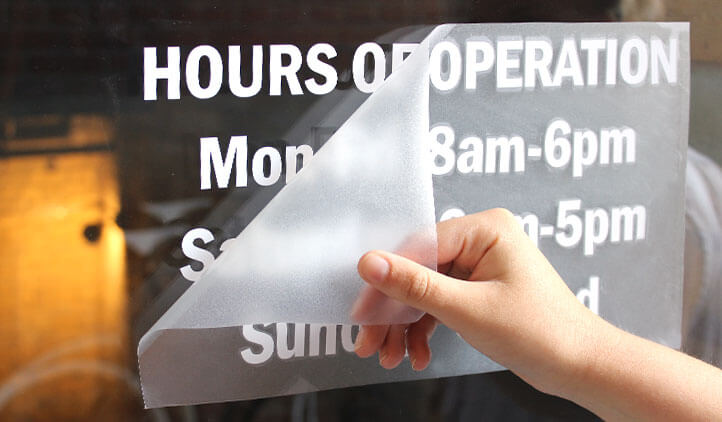 Vinyl Window Lettering