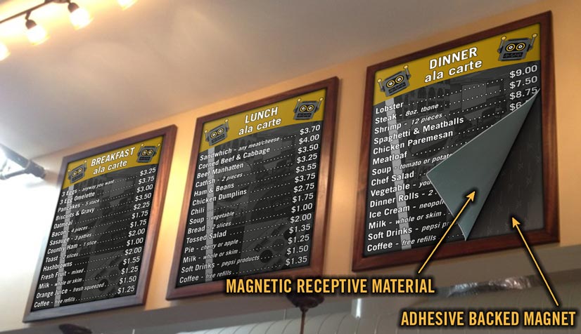Resturant Wall Menu Boards