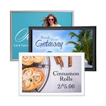 Aluminum Snap Frames – Easy-Change Wall Sign Frames
