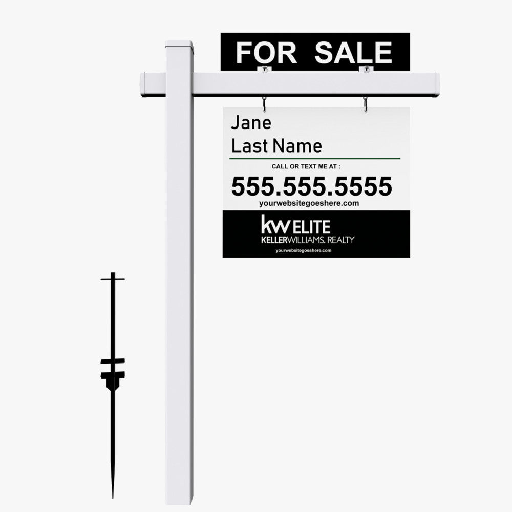 Right Angle Aluminum Sign Post